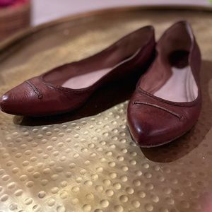 Frye leather slip ons size 8.5